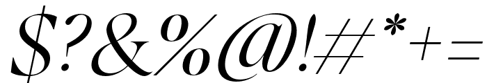 Balkist Light Italic Font OTHER CHARS