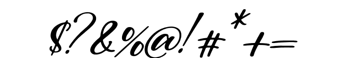 Ballestic Italic Font OTHER CHARS