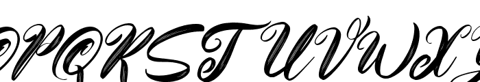 Balline Italic Font UPPERCASE