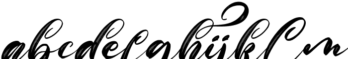 Balline Italic Font LOWERCASE
