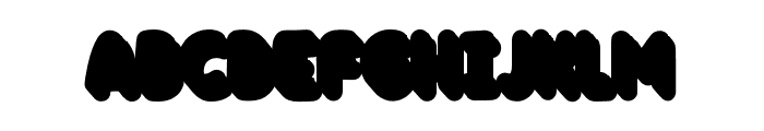 Balloon Font - Shadow Regular Font UPPERCASE