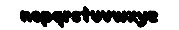 Balloon Font - Shadow Regular Font LOWERCASE