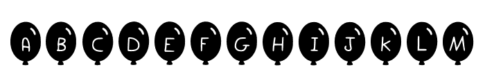 Balloon Play Font LOWERCASE