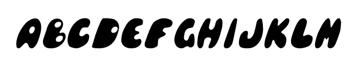Balloony Italic Font UPPERCASE
