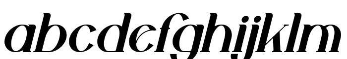 Ballpera Italic Font LOWERCASE