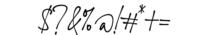 Ballpoint Signature Font OTHER CHARS