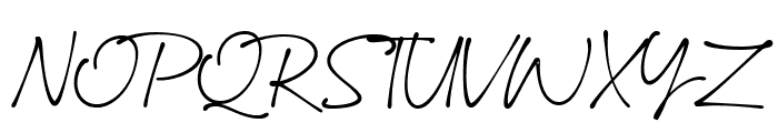 Ballpoint Signature Font UPPERCASE
