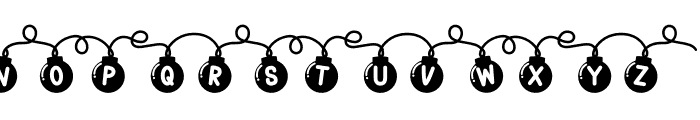Balls Christmas Font LOWERCASE