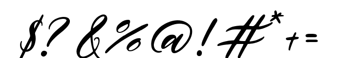 Balmaz Script Regular Font OTHER CHARS