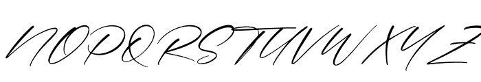 Balmyne Hetegra Italic Font UPPERCASE