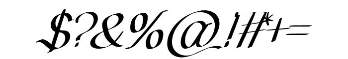 Baltimore Italic Font OTHER CHARS