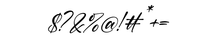 Balytmore Hanlits Italic Font OTHER CHARS