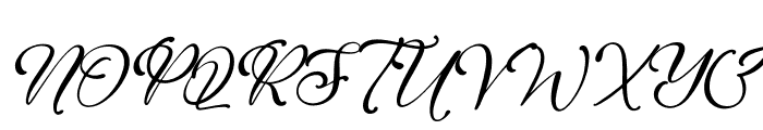 Balytmore Hanlits Italic Font UPPERCASE