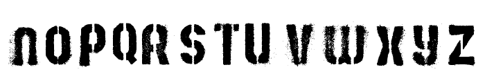 Bams Stencil Regular Font UPPERCASE