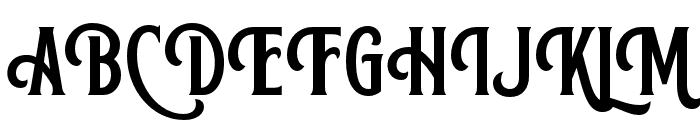 Bancher-Regular Font UPPERCASE