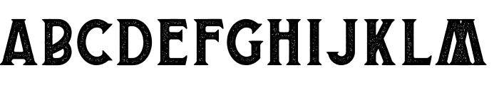 Banderas Serif Stamped Font LOWERCASE