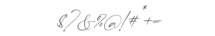 Bandeyrita Canrila Italic Font OTHER CHARS