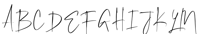 BandingSignature-Regular Font UPPERCASE