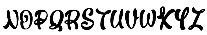 Bandusi Regular Font UPPERCASE
