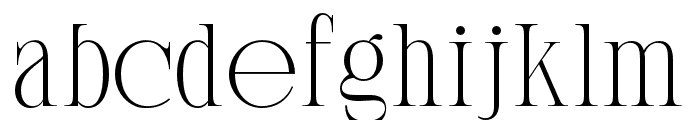 Banery-Regular Font LOWERCASE