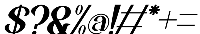 Baneza Italic Font OTHER CHARS
