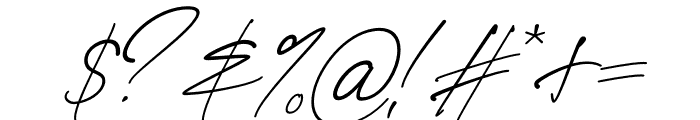 Bangli Kintamani Signature Slan Italic Font OTHER CHARS