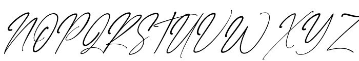 Bangli Kintamani Signature Slan Italic Font UPPERCASE