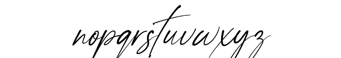 Bangli Kintamani Signature Slan Italic Font LOWERCASE