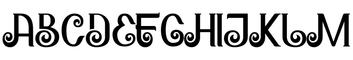 Bangolla Font UPPERCASE