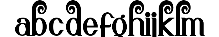 Bangolla Font LOWERCASE