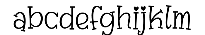 Banner of Love Font LOWERCASE