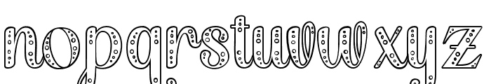 Bantheloutline Font LOWERCASE
