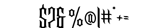 Banxors-Regular Font OTHER CHARS