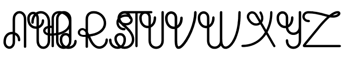 Banyu Bening Font UPPERCASE