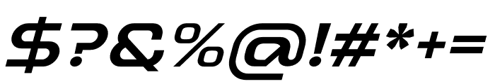Baradig Bold Italic Font OTHER CHARS
