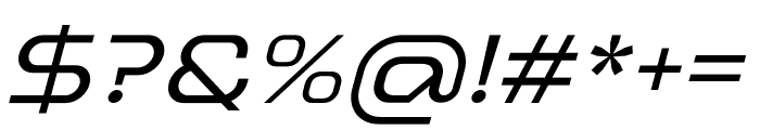 Baradig Medium Italic Font OTHER CHARS