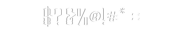 Barakah-Inner-Shadow Font OTHER CHARS