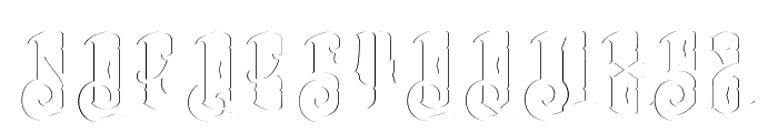 Barakah-Inner-Shadow Font UPPERCASE