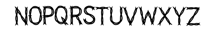 Barbed Wire By Squeeb C Regular Font UPPERCASE