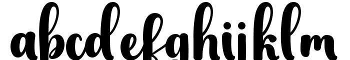 Barbie Amelya Regular Font LOWERCASE