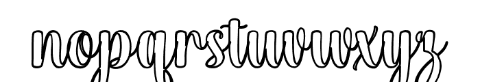 BarbieHaileyOutline Font LOWERCASE