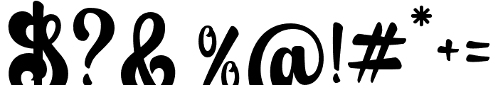 BarbieVintage-Regular Font OTHER CHARS