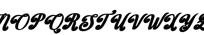 BarbieVintageBoldSlant24 Font UPPERCASE
