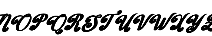 BarbieVintageBoldSlant27 Font UPPERCASE