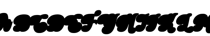BarbieVintageExtrudeSlant12 Font UPPERCASE