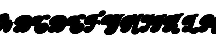 BarbieVintageExtrudeSlant18 Font UPPERCASE