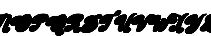 BarbieVintageExtrudeSlant24 Font UPPERCASE