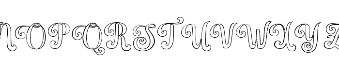 BarbieVintageOutline Font UPPERCASE