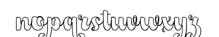 BarbieVintageOutline Font LOWERCASE
