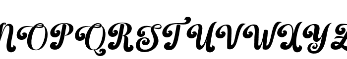 BarbieVintageSlant9 Font UPPERCASE